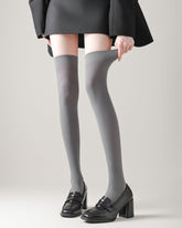 Women Over Knee Socks Italian Craft Elastic Versatile Classic